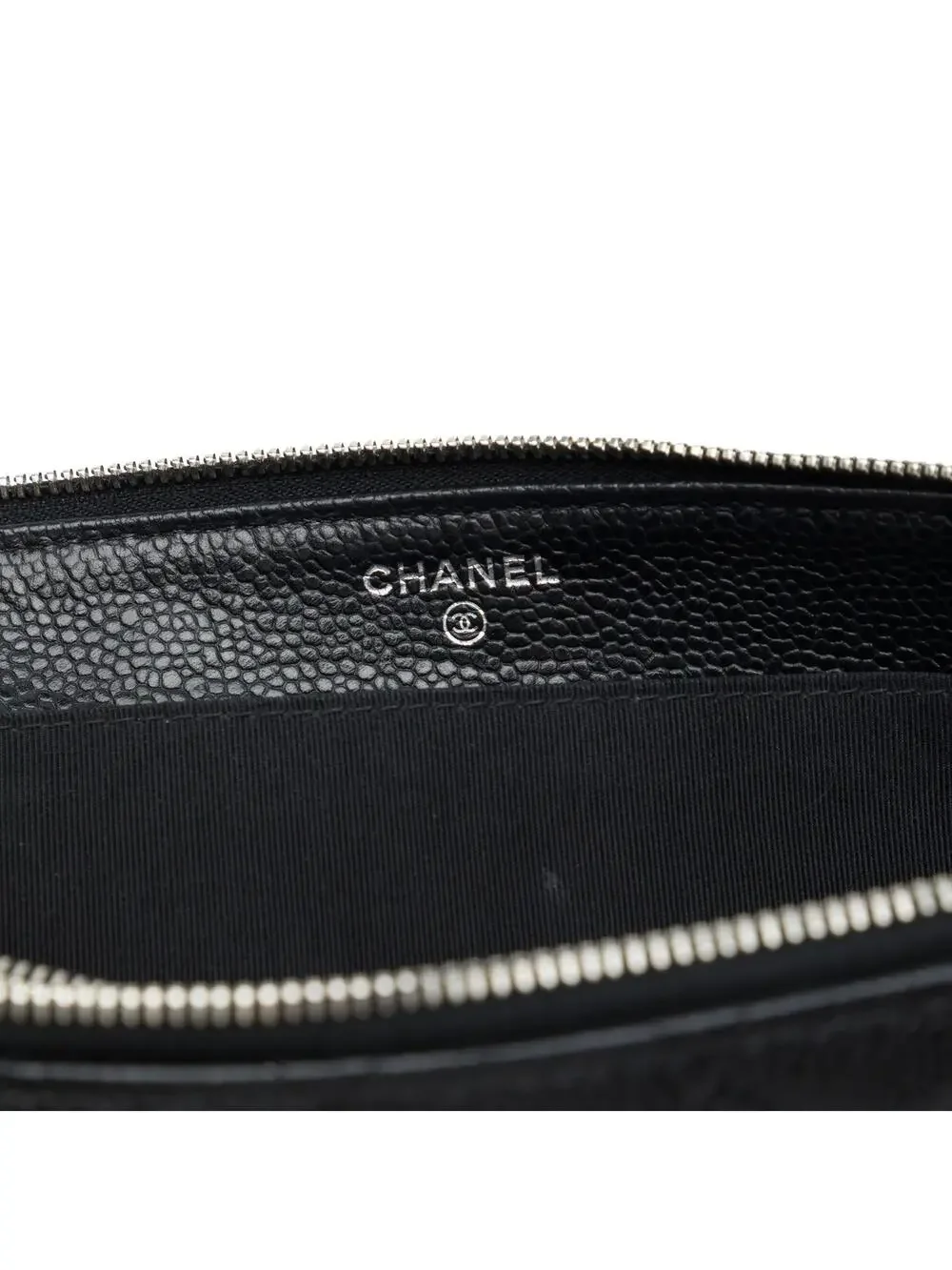 Chanel Cc Quilted Caviar Double Pocket #358266C10B
